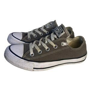 Converse Chuck Taylor All Star Gray Low Top Canvas Shoe Sneaker Women 6 Men 4
